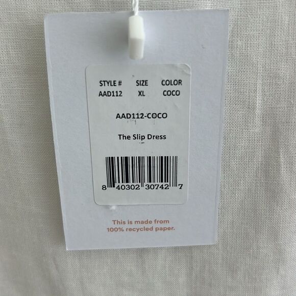 NWT Andie The Barreta Slip Dress Coconut Size XL - Picture 4 of 9